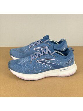 Brooks Glycerin 20 Athletic Running Shoes Womens 10.5 Blue Low Top Lace Up